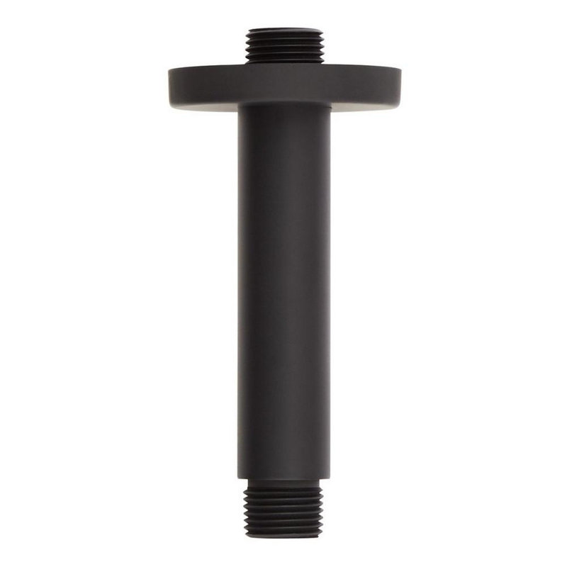 Signature Hardware 476534 4" Round CeilingMount Shower Arm Matte Black Wayfair